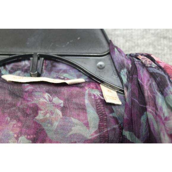 SOFT SURROUNDINGS Ballia Soft Stretch Jacket Top Purple Size XL - Picture 3 of 5